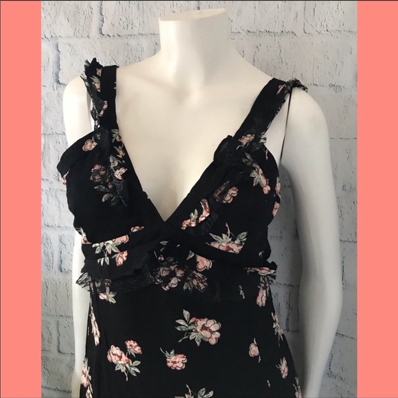 Beautiful Day - Blk Floral Maxi Dress - Picture 6 of 7